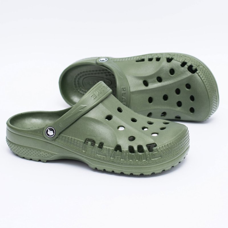 Flameshoes Pantuflas Hombre Para Piscina Kroks Eva Green verde 2
