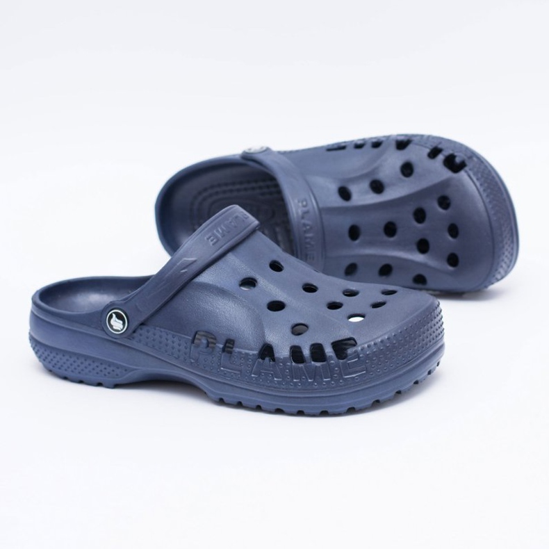 Flameshoes Pantuflas De Hombre Para Piscina Kroks Eva Azul Marino 1