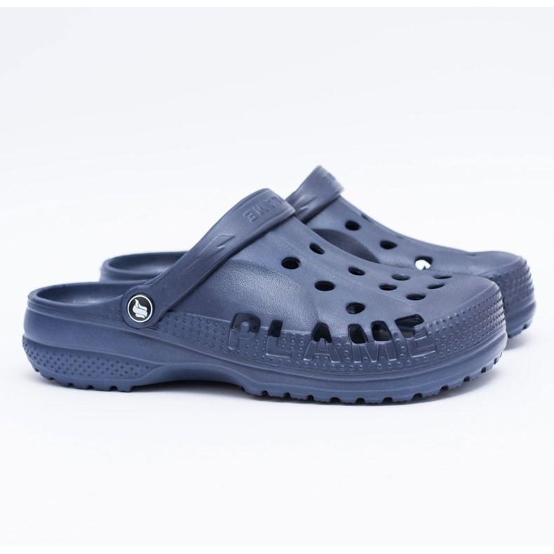 Flameshoes Pantuflas De Hombre Para Piscina Kroks Eva Azul Marino 2