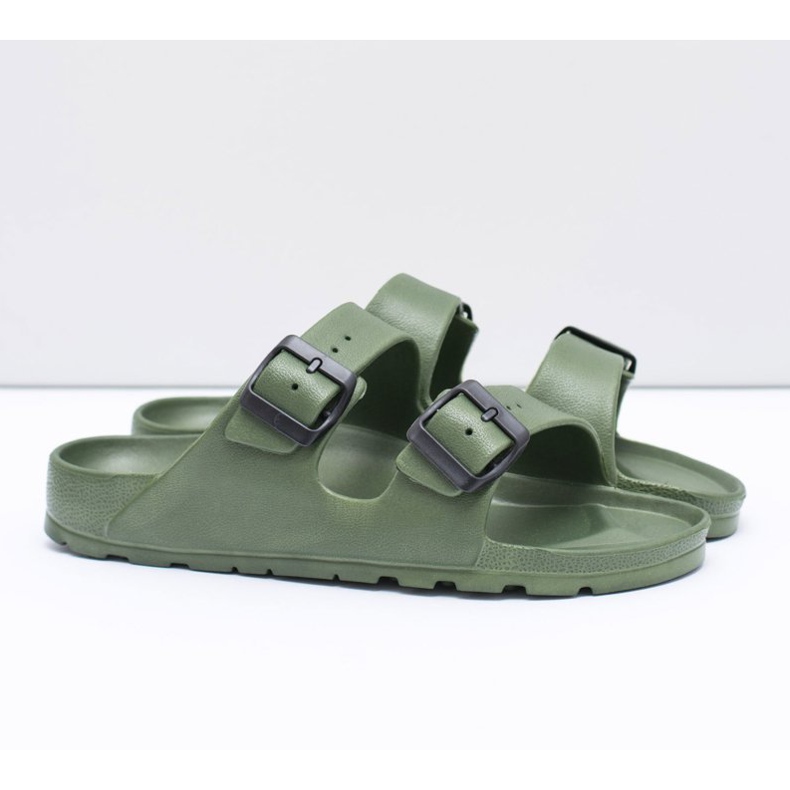 Flameshoes Pantuflas Olive Garden Light para hombre verde 1