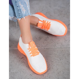 Seastar Zapatos deportivos ligeros blanco naranja 2