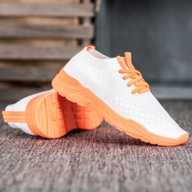 Seastar Zapatos deportivos ligeros blanco naranja 3