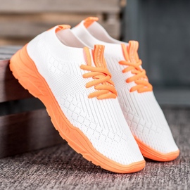Seastar Zapatos deportivos ligeros blanco naranja 4