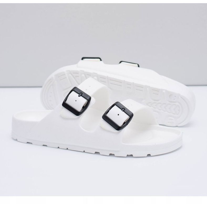 Flameshoes Pantuflas blancas Garden Light para hombre blanco 2