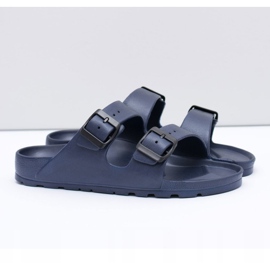 Flameshoes Pantuflas Garden Light azul marino para hombre 1 Flameshoes Pantuflas Garden Light azul marino para hombre 1