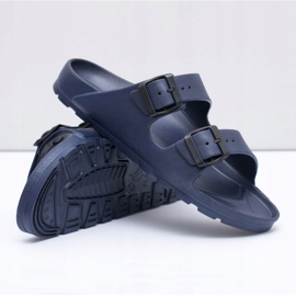 Flameshoes Pantuflas Garden Light azul marino para hombre 5