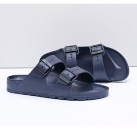 Flameshoes Pantuflas Garden Light azul marino para hombre 2 Flameshoes Pantuflas Garden Light azul marino para hombre 2