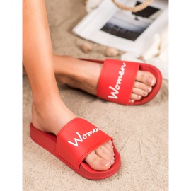 Small Swan Zapatillas de mujer rojas rojo 4