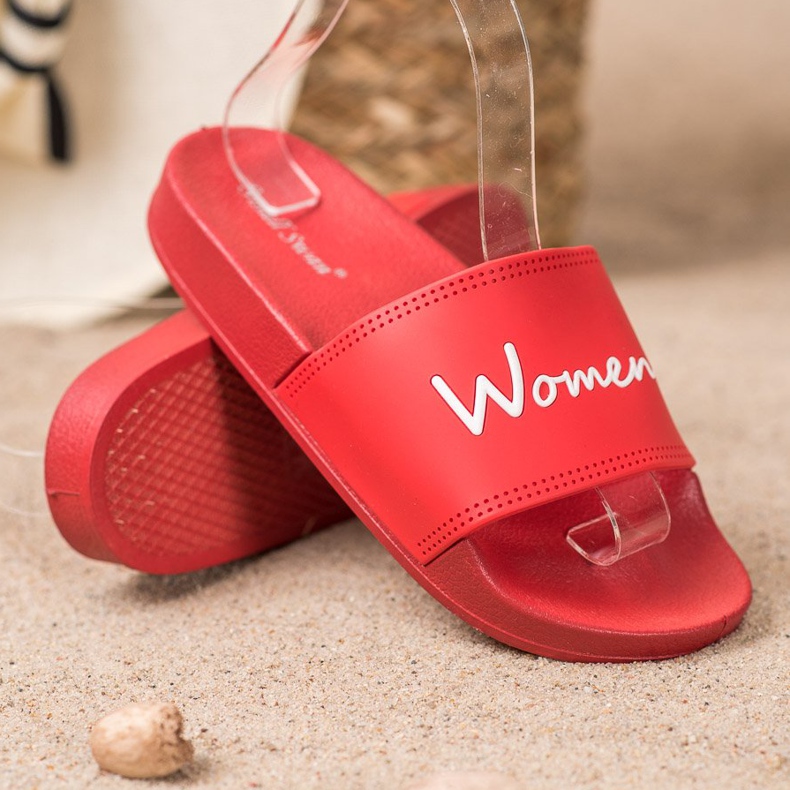 Small Swan Zapatillas de mujer rojas rojo 1