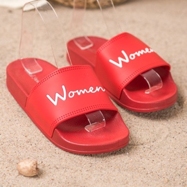 Small Swan Zapatillas de mujer rojas rojo 2
