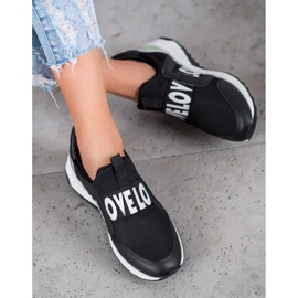 Seastar Slipons en la plataforma del amor negro 3