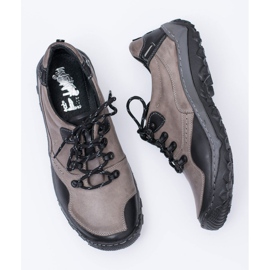 KENT Zapatos Trekking Hombre Piel Gris Gretin 8