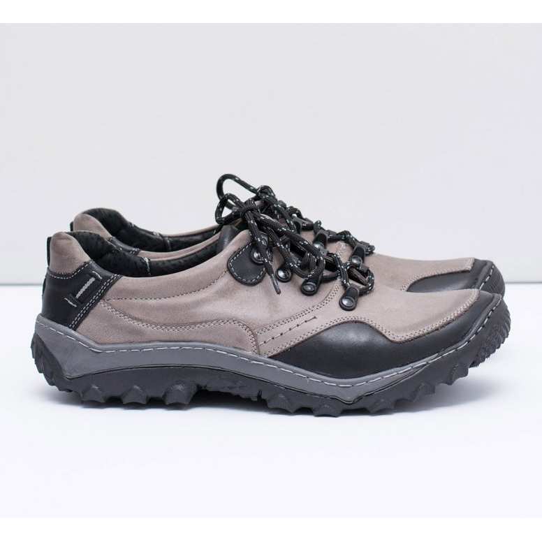 KENT Zapatos Trekking Hombre Piel Gris Gretin 2