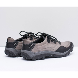 KENT Zapatos Trekking Hombre Piel Gris Gretin 3