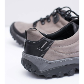 KENT Zapatos Trekking Hombre Piel Gris Gretin 7