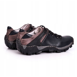 Bednarek Polish Shoes Zapatos de trekking en piel para hombre Filippo azul marino 1