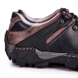 Bednarek Polish Shoes Zapatos de trekking en piel para hombre Filippo azul marino 4