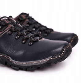 Bednarek Polish Shoes Zapatos de trekking en piel para hombre Filippo azul marino 5
