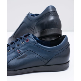 Zapatos Hombre Piel Azul Marino Nikopol Casual Polver 5