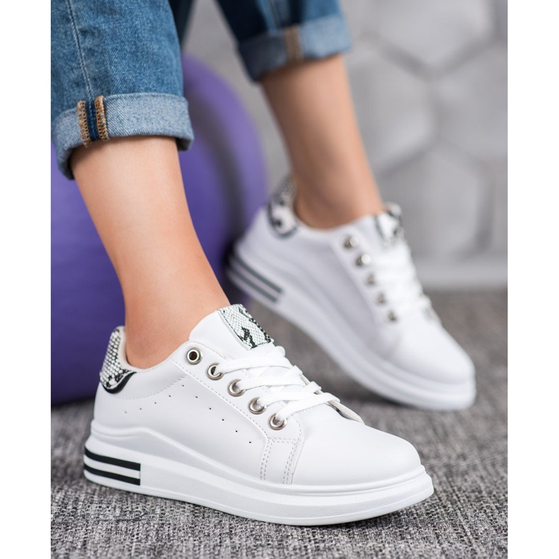 Diamantique Calzado deportivo en la plataforma blanco 1