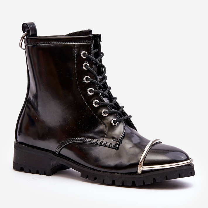 Botas de mujer Lu Boo Black Workers con marco de acero Jacksy negro 1 Botas de mujer Lu Boo Black Workers con marco de acero Jacksy negro 1