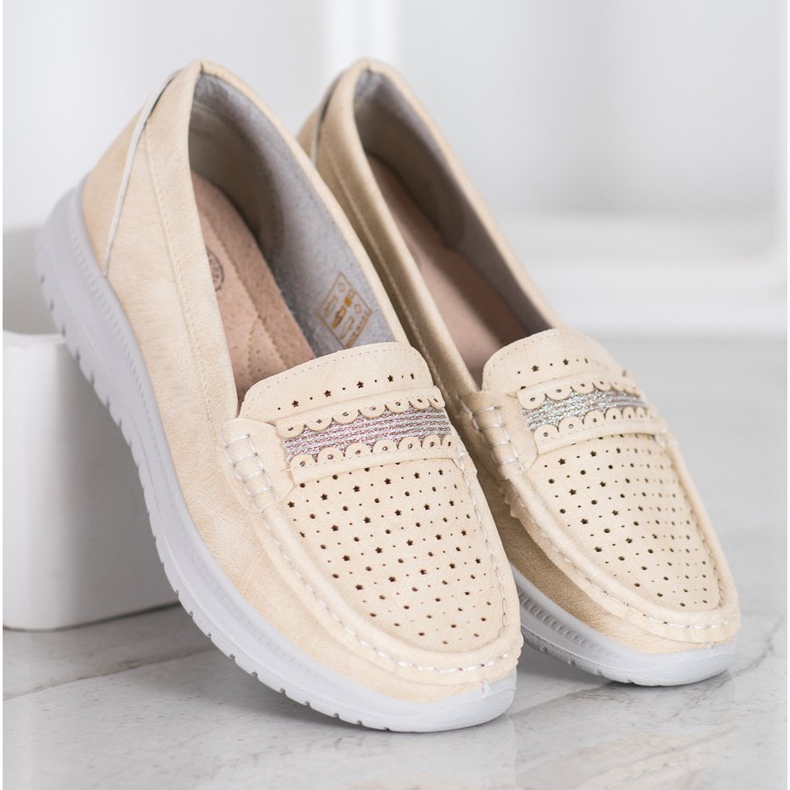 Small Swan Mocasines en la plataforma marrón 2 Small Swan Mocasines en la plataforma marrón 2