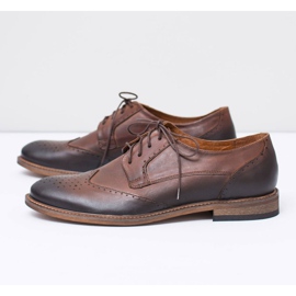 Zapatos elegantes de hombre de cuero marrón Nikopol Mortes 5