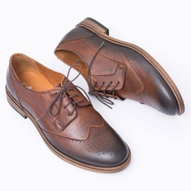 Zapatos elegantes de hombre de cuero marrón Nikopol Mortes 6