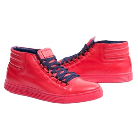 KENT Zapatillas de hombre de piel torres rojas rojo 6