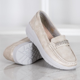 SHELOVET Mocasines cómodos en la plataforma amarillo 1 SHELOVET Mocasines cómodos en la plataforma amarillo 1