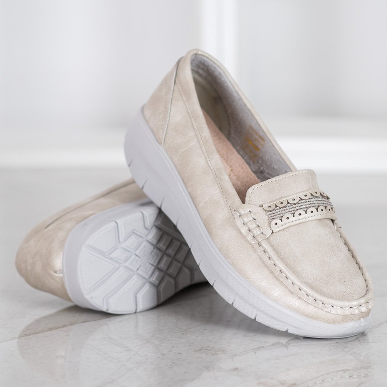 SHELOVET Mocasines cómodos en la plataforma amarillo 1 SHELOVET Mocasines cómodos en la plataforma amarillo 1