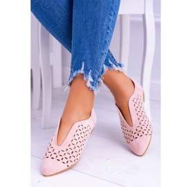 Zapatos Synthia sin cordones Lu Boo Suede para mujer, rosa empolvado rosado 1