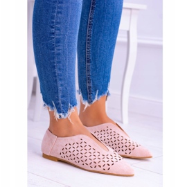 Zapatos Synthia sin cordones Lu Boo Suede para mujer, rosa empolvado rosado 4