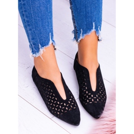 Zapatos sin cordones Synthia de ante negro Lu Boo para mujer 2