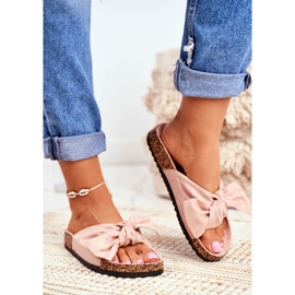 PS1 Pantuflas De Mujer En Lazos De Corcho Wendy Rosa rosado 3
