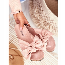 PS1 Pantuflas De Mujer En Lazos De Corcho Wendy Rosa rosado 4