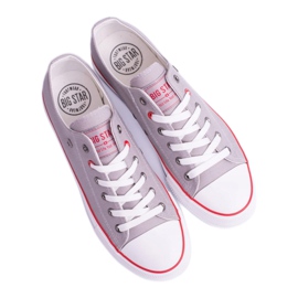 Zapatillas grises Big Star Low para hombre T174109 3