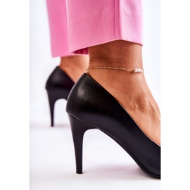 Sergio Leone Matt Pumps Stilettos Negro Feliciana 5