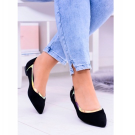 Bailarinas Holográficas Transparentes Negras Lu Boo en Szpic Lison negro 1