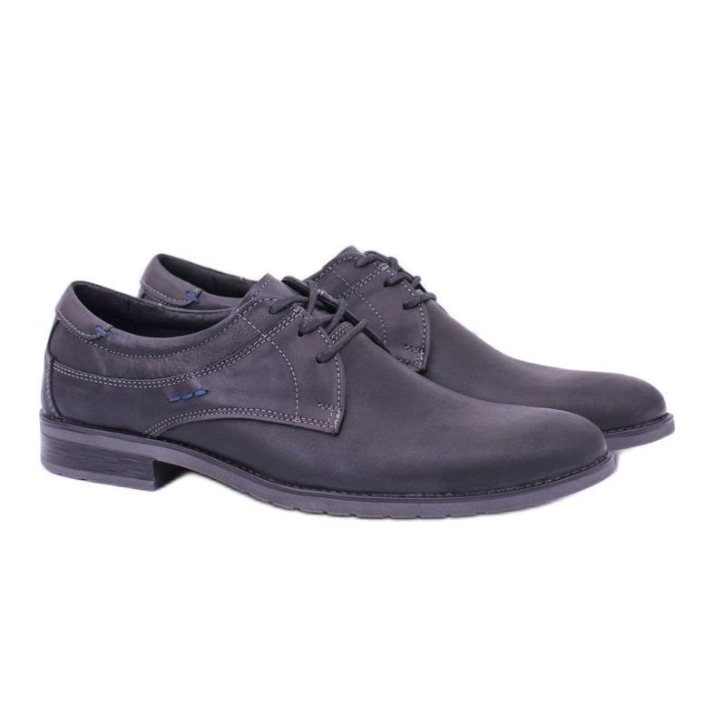 KOMODO Zapatos Santiago Elegantes Hombre Piel Negra negro 1