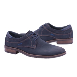 KOMODO Zapatos Elegantes en Piel Hombre Santiago Azul Marino 3