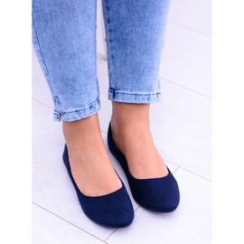 SEA Bailarinas Mujer Azul Marino Suede Bueno 2