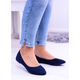 SEA Bailarinas Mujer Azul Marino Suede Bueno 3