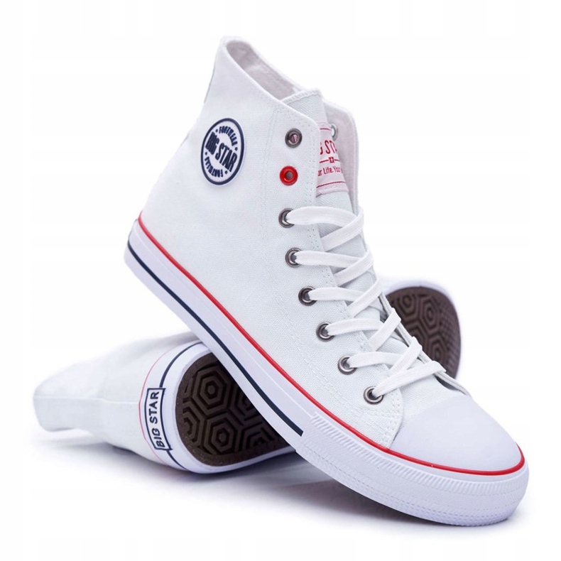 Zapatillas blancas Big Star High para hombre T174106 blanco 1 Zapatillas blancas Big Star High para hombre T174106 blanco 1