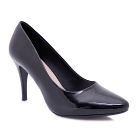 Salón Lacado Sergio Leone Stilettos Negro Greca 5