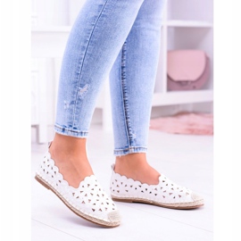 Lu Boo Bailarinas De Mujer Blancas Macarena Flowers blanco 3