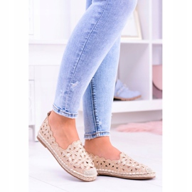 Lu Boo Bailarinas de mujer Golden Alpargatas Macarena Flowers dorado 3