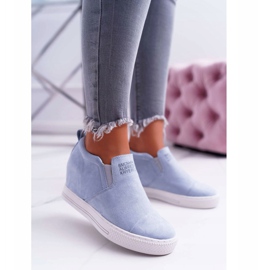 Zapatillas de mujer Snekers Lu Boo Slip Blue Kaori azul 6