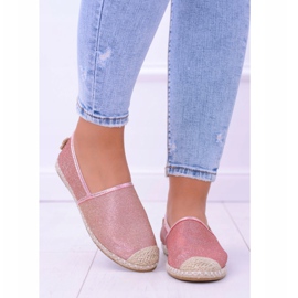 Alpargatas Lu Boo para mujer, sin cordones, con purpurina, oro rosa, Miravet rosado 5