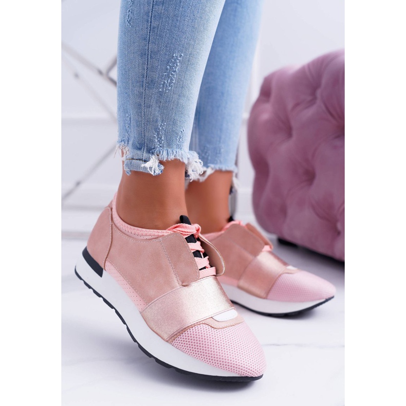 Zapatillas deportivas rosa mujer Lu Boo Madoni rosado 1